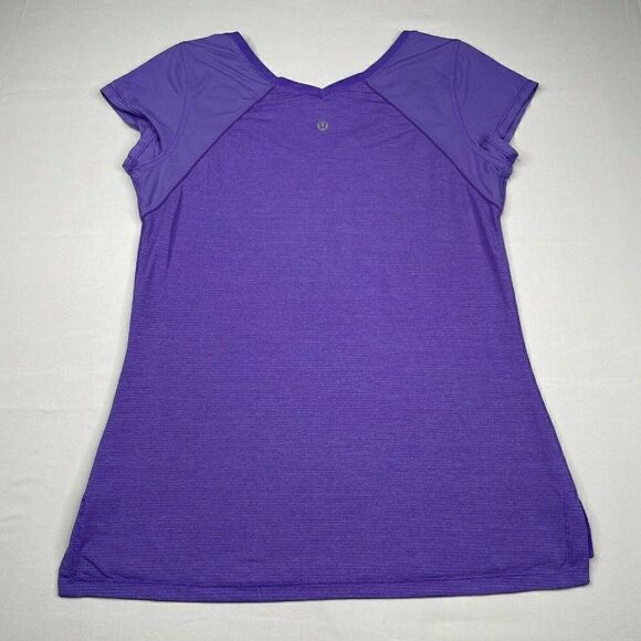 Lululemon Mod Moves V Neck Tee Power Purple - Picture 3 of 9